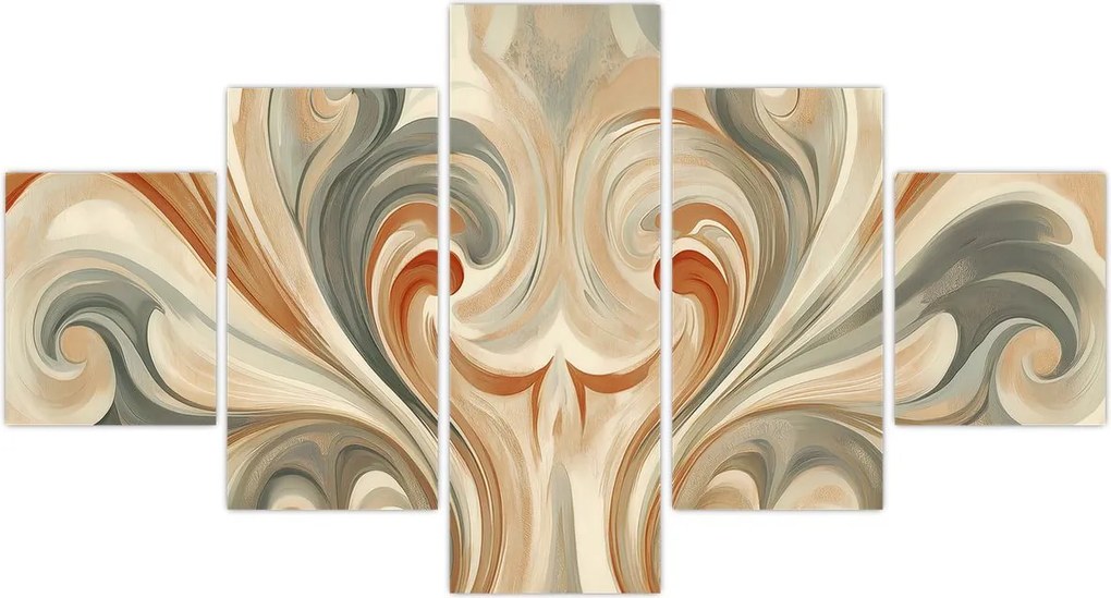 Obraz - Wiry w ziemistych barwach (125x70 cm)