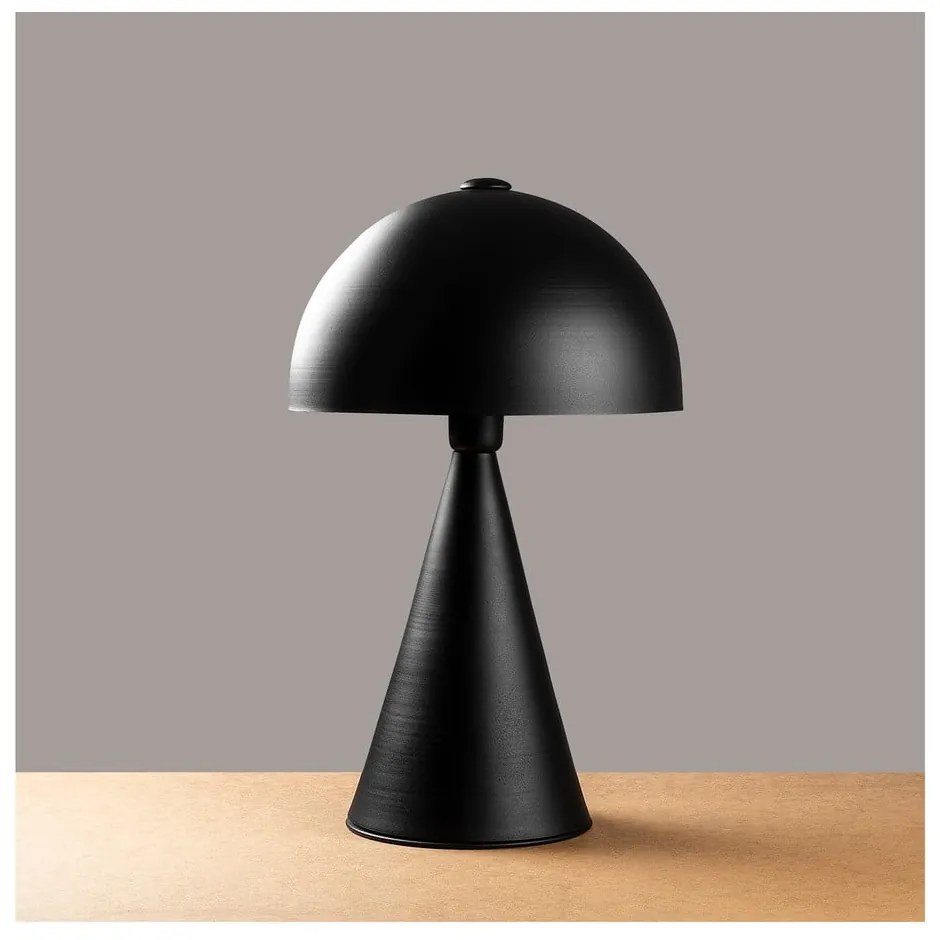 Czarna lampa stołowa z metalowym kloszem (wysokość 52 cm) Dodo – Opviq lights