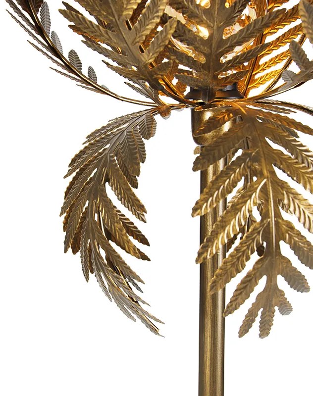 Lampa stojąca w stylu vintage złota - Botanica Simplo Retro Oswietlenie wewnetrzne