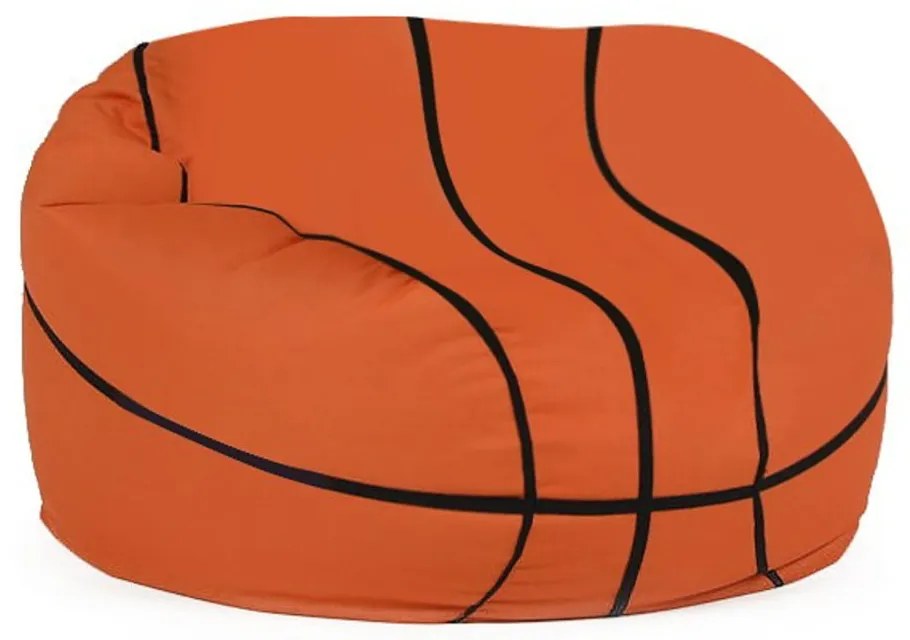 Pomarańczowy dziecięcy worek do siedzenia Basketball – Floriane Garden