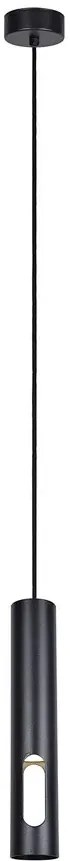 Czarna lampa wisząca tuba z wycięciem - S863 H0-T65