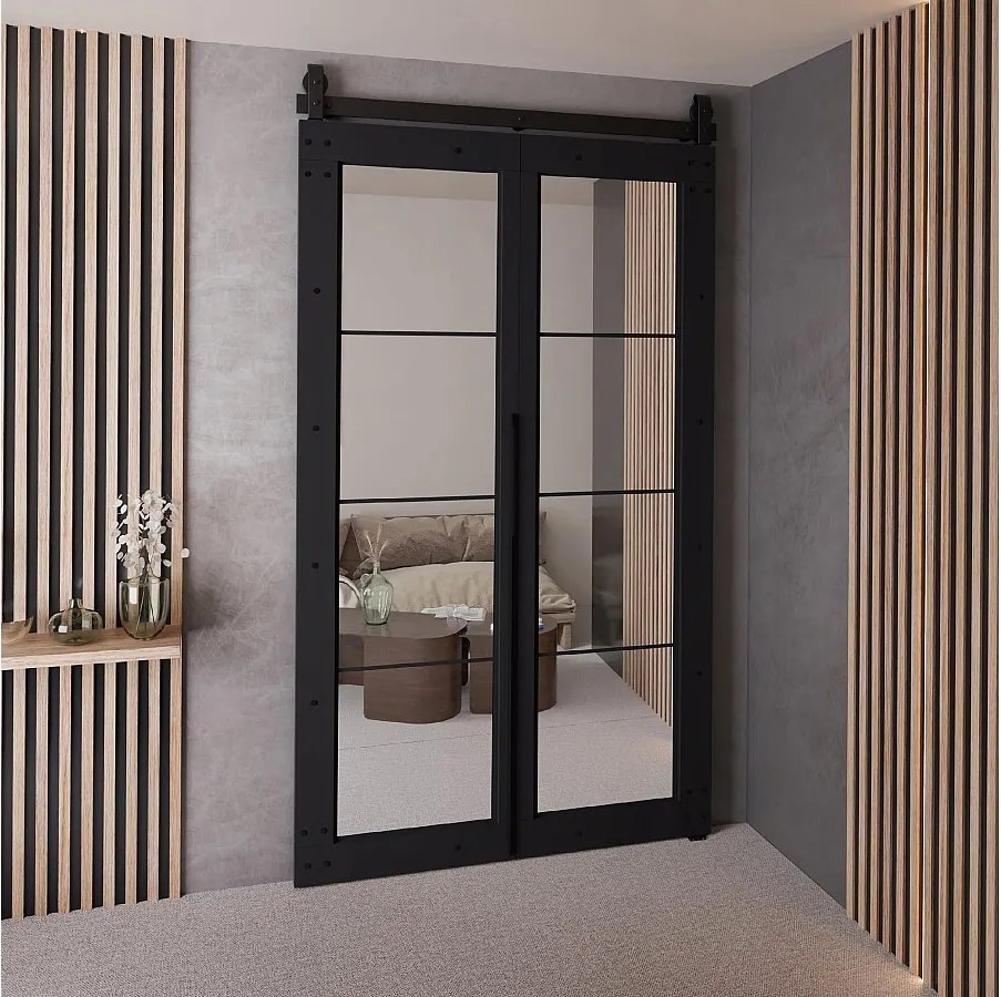 Drzwi Przesuwne QUDIO M6 Czarny 100
