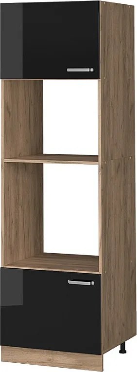 Szafka do mikrofalówki czarny wysoki połysk 60x57.2x206.8 r-line