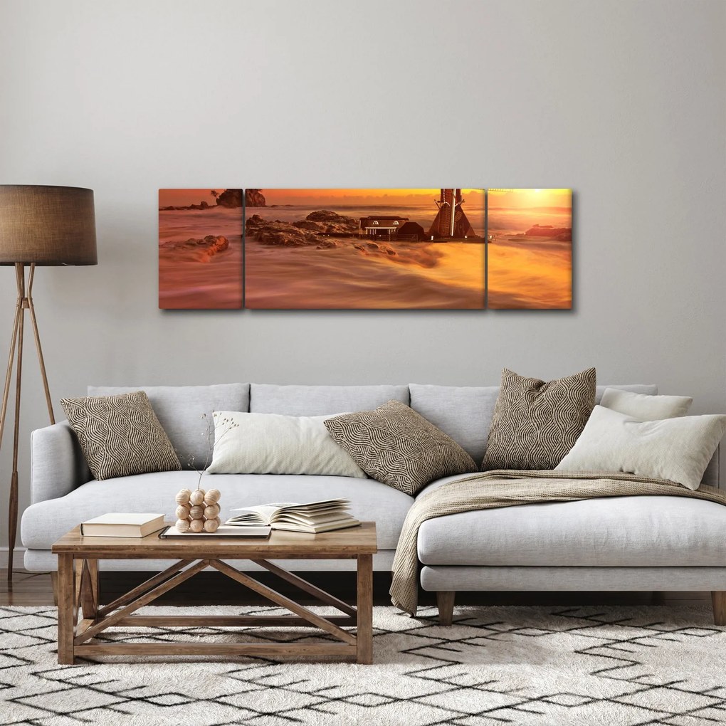 Obraz - Zachód słońca (170x50 cm)