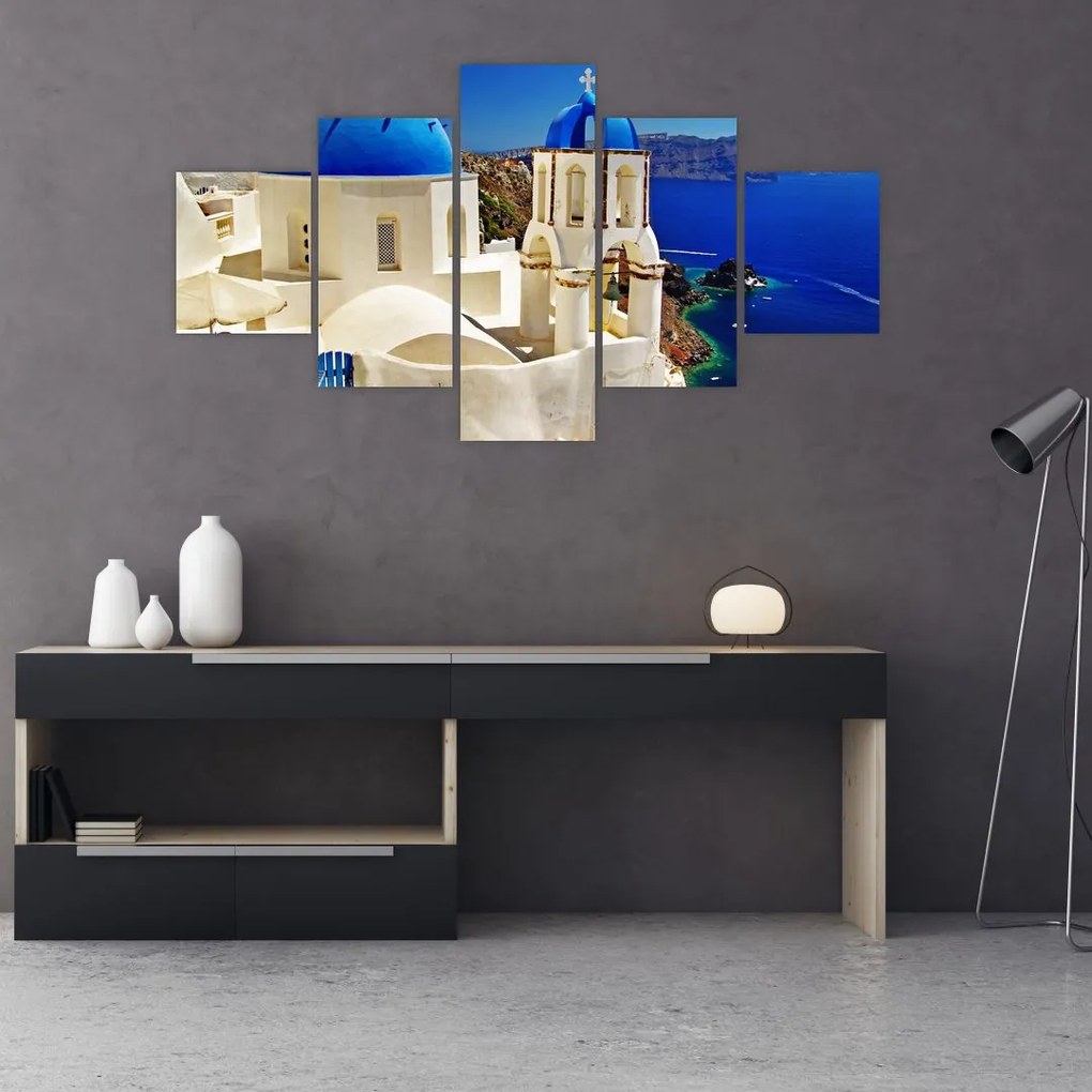 Obraz - Santorini, Grecja (125x70 cm)