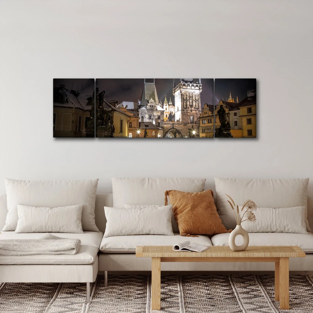 Obraz oświetlonej Bramy Pyłu (170x50 cm)