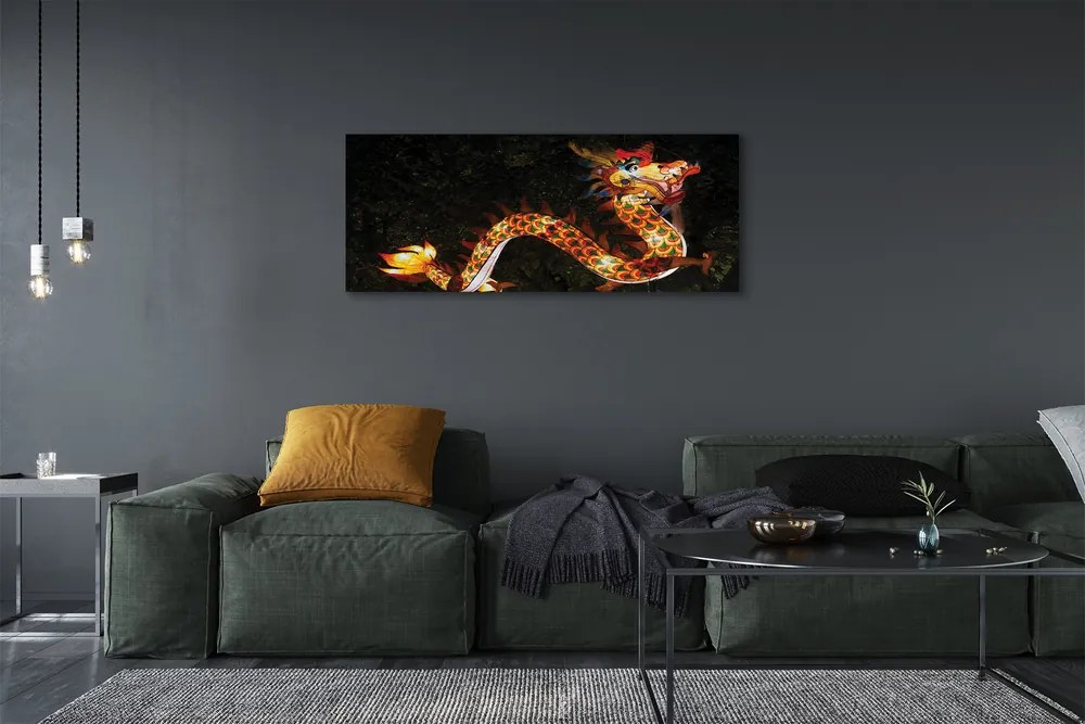 Duży obraz na płótnie Świecący Japoński Smok