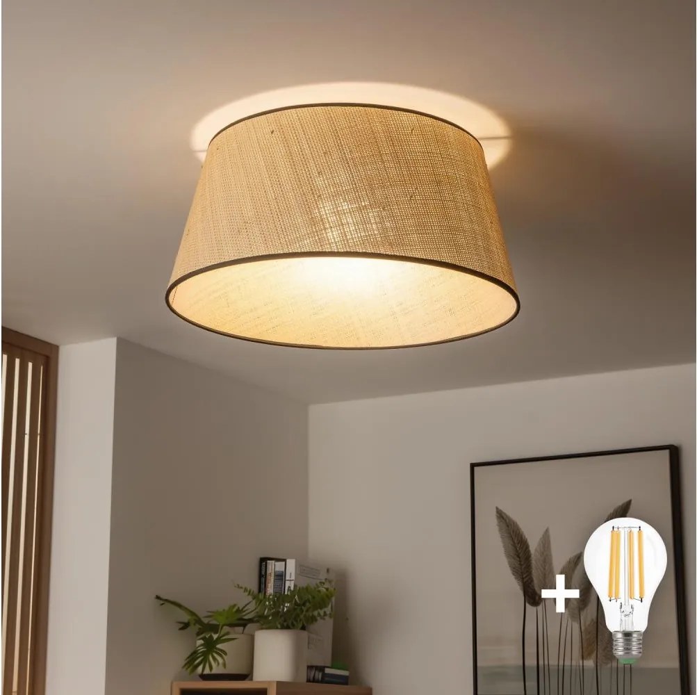 Brilagi - LED Przysufitowy żyrandol CERIA 1xE27/40W/230V śr. 50 cm beżowy