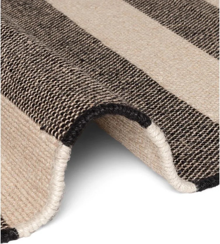 Czarny/kremowy dywan z juty dwustronny/tkany ręcznie 200x300 cm Playa – Hanse Home