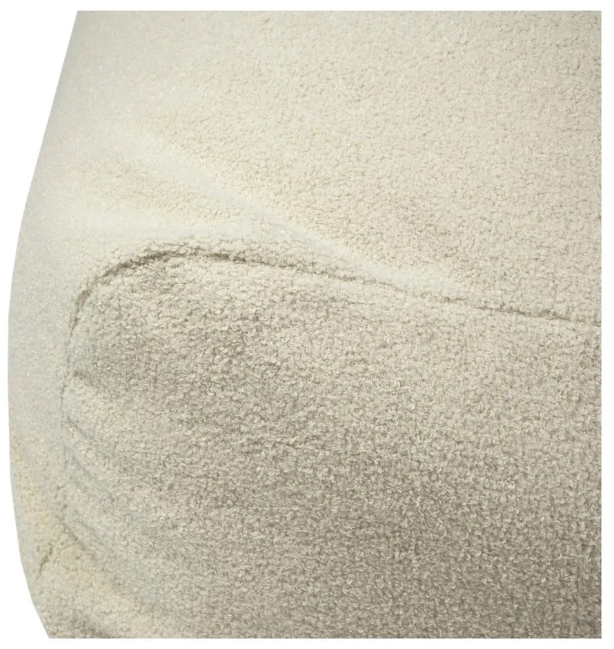 Jasnoszary worek do siedzenia z materiału bouclé Snug 100 – SLOWDOWN