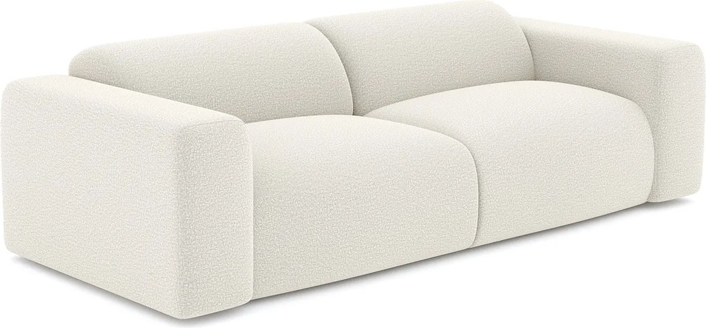 Kanapa 4-osobowa tapicerowana białym frotte POGNI marki Maison Céphy