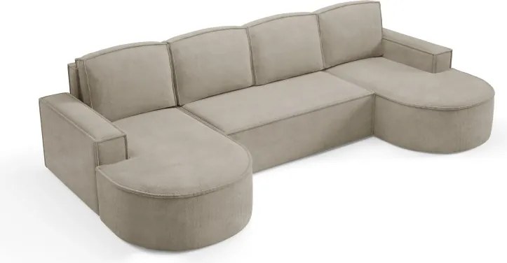 Narożnik MOLLY XL wolnostojący układ U z funkcją spania w tkaninie Curio 11 DomoHome