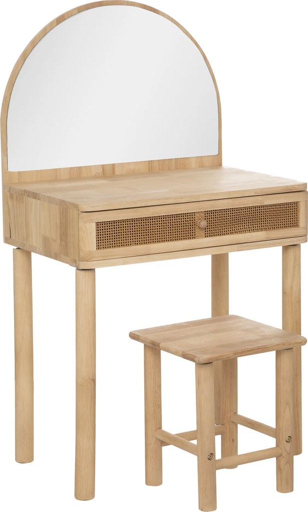 Toaletka dla dziewczynki CAMPAGNE z lusterkiem i taboretem