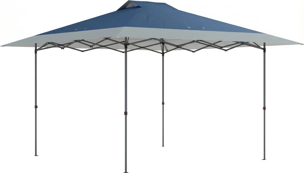 Outsunny Pawilon ok. 4x4m Wodoodporny Stabilny Zimoodporny Pop-up Składany z Funkcją Szybkiego Składania UV50+ | Aosom PL