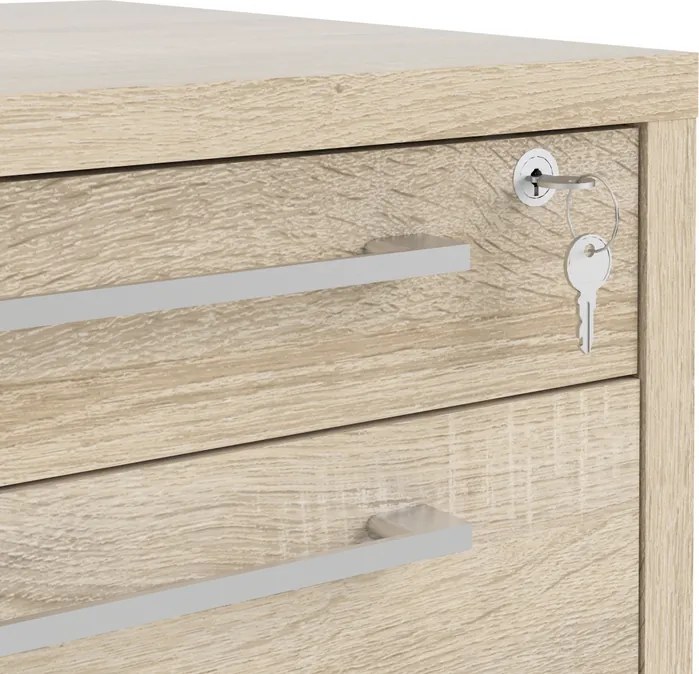 Kontenerek 4-szufladowy na kółkach Prima 4 dąb sonoma