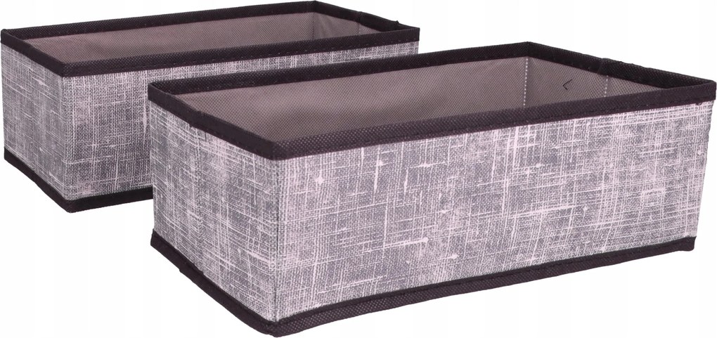 Organizer tekstylny Granatowy 28x14x10 cm komplet 2 sztuk do domu biura
