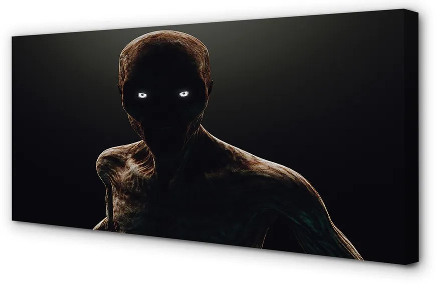 Obraz drukowany na płótnie Łysa Straszna Postać