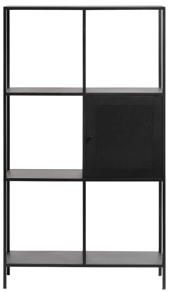 Czarny metalowy regał 80x138 cm Malibu – Unique Furniture