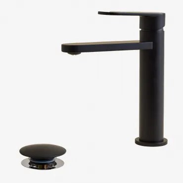 Zestaw Mosiężnej Baterii Umywalkowej Alameda Oraz Zawór Spustowy Click-clack Ze Stali Nierdzewnej I Mosiądzu Orveta. Czarny - Sklum