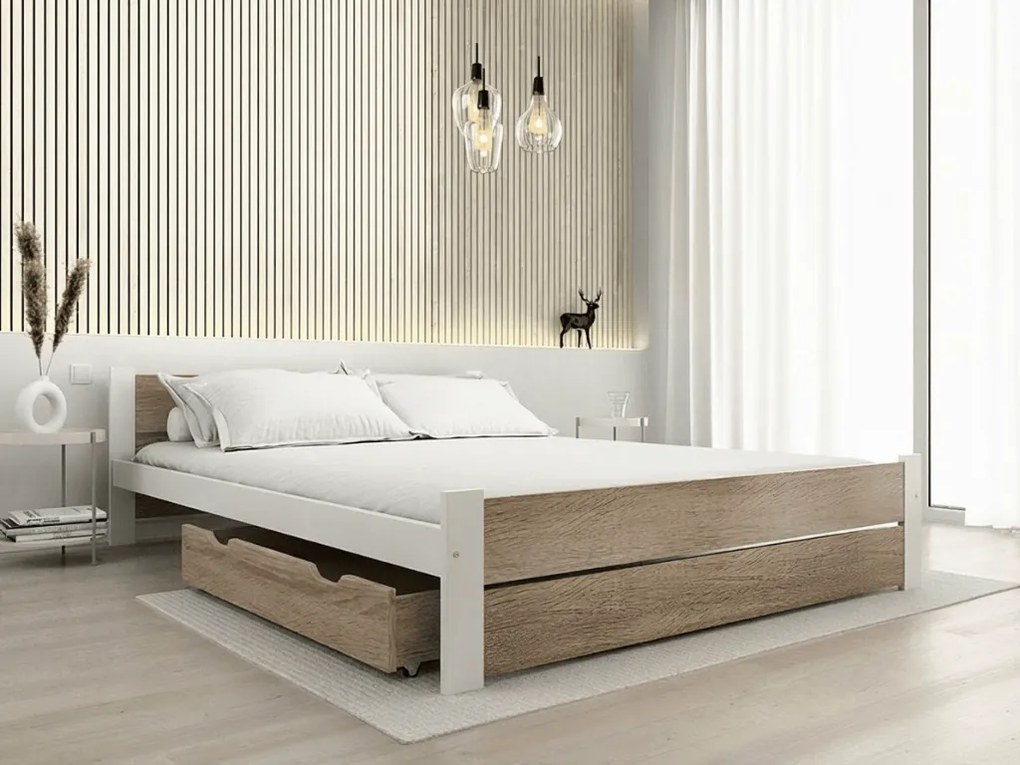 Pojemnik pod łóżko 98 cm, dąb sonoma