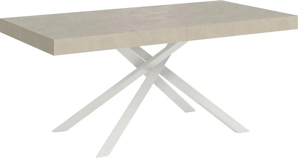 Stół rozkładany 200/304x90 cm Karida kaszmir nogi białe