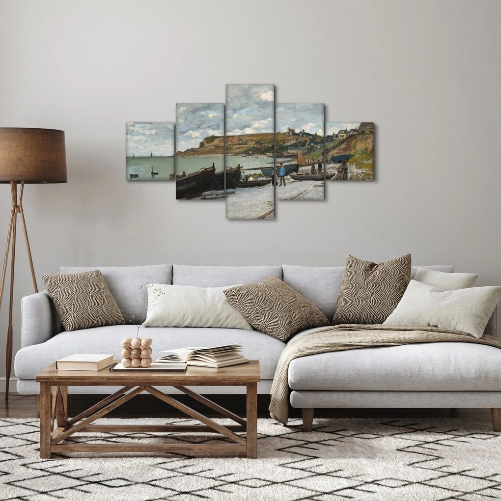 Obraz - Claude Monet, Sainte Adresse, reprodukcje (125x70 cm)