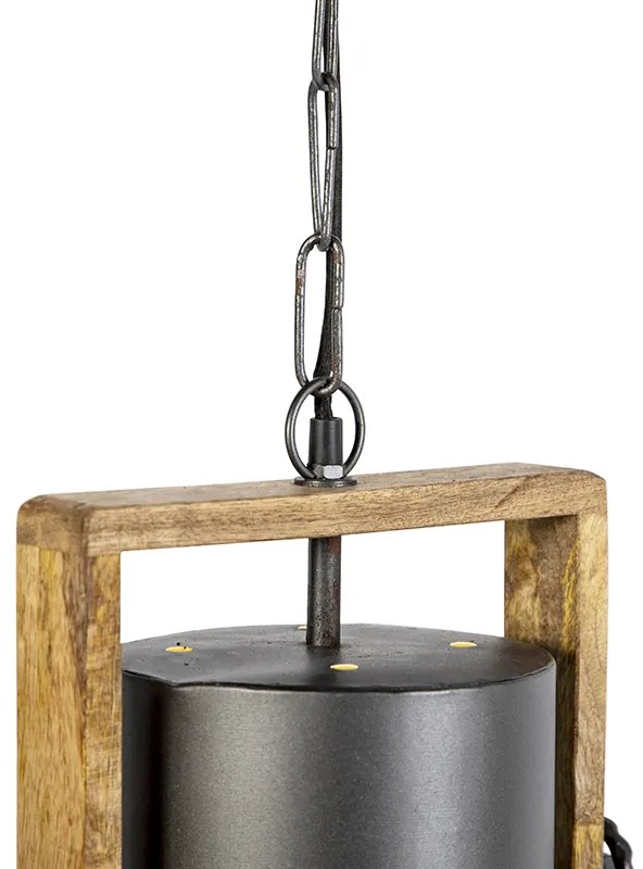 Industrialna lampa wisząca ciemnoszara z mango - MangoesPrzemysłowy Oswietlenie wewnetrzne