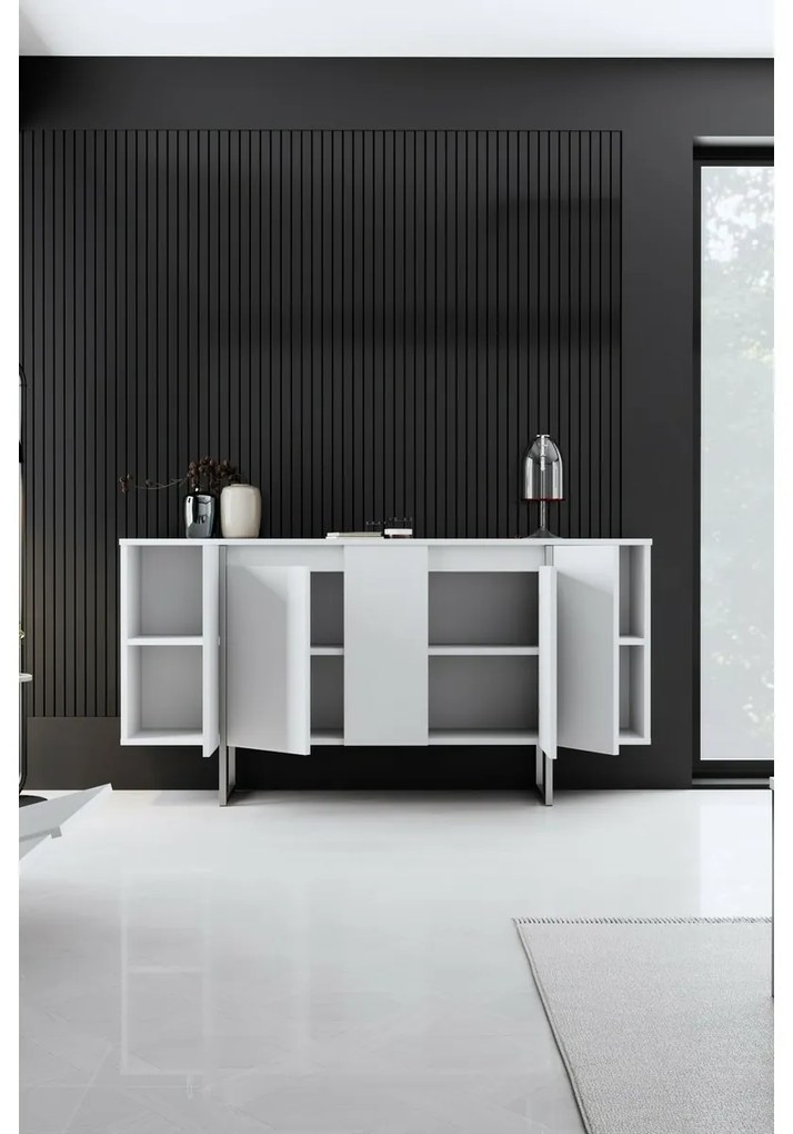 Szafka Luxe White and Silver