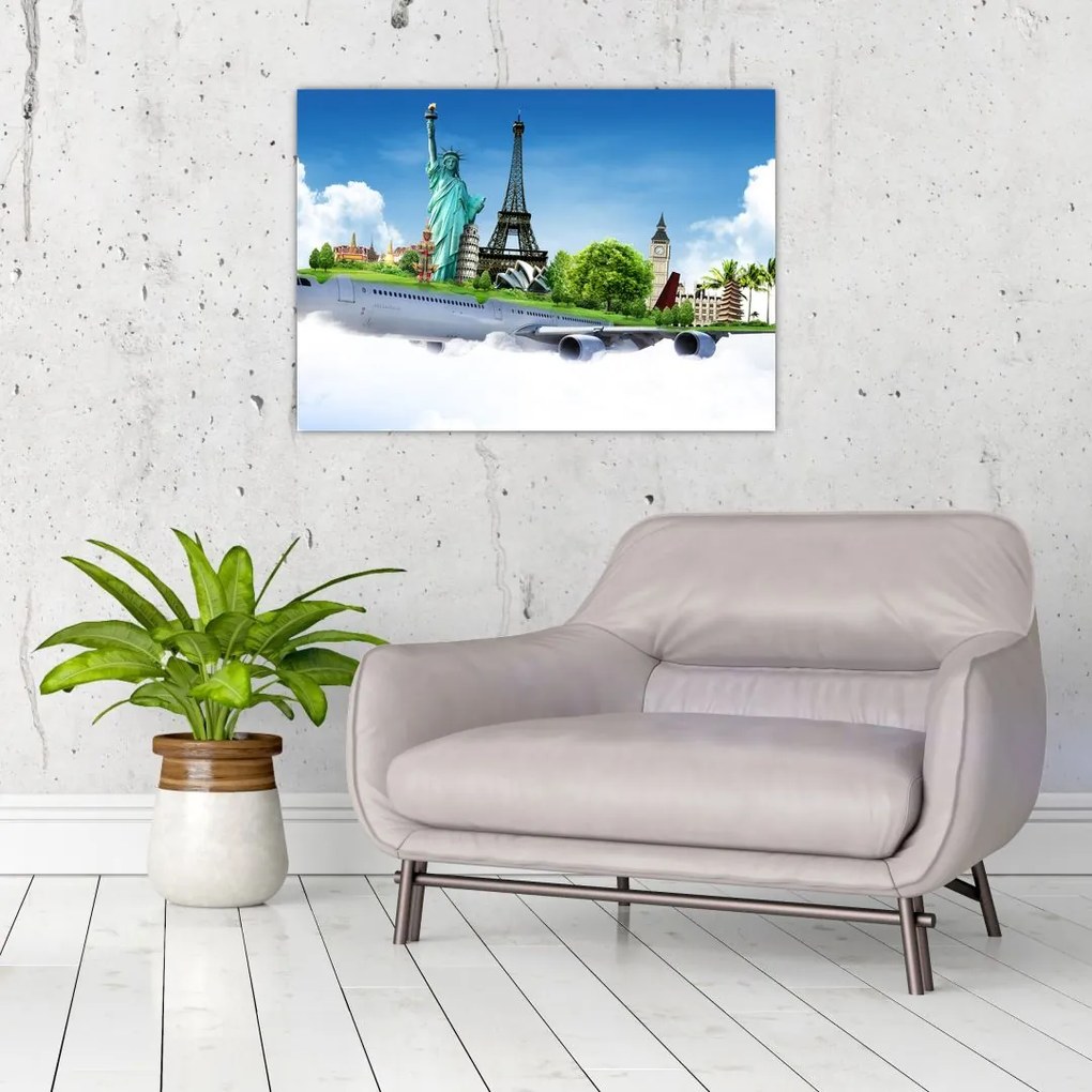 Obraz - Podróż dookoła świata (70x50 cm)