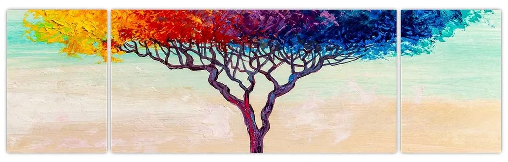 Obraz malowanego drzewa (170x50 cm)