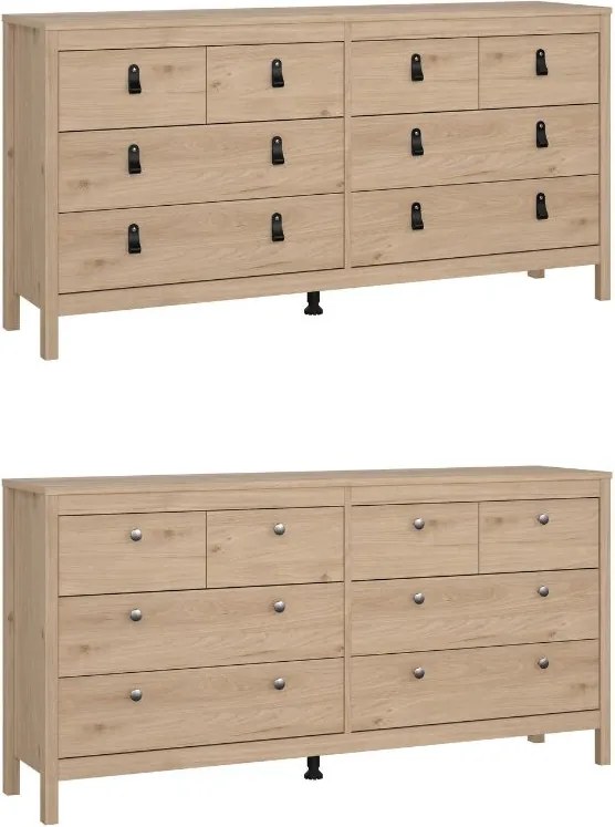 Komoda pokojowa z szufladami Madrid 4+4, jackson hickory