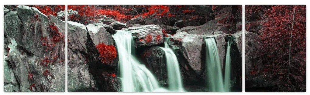 Obraz - Wodospady (170x50 cm)