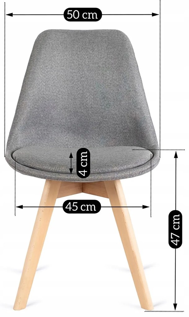 Zestaw Stół Okrągły Rozkładany HARRY 102-142 cm Dąb Artisan i 6 Krzeseł NEVEL Szarych Skandynawskich
