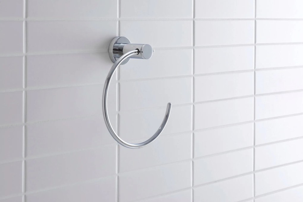 Duravit D-Code pierścień na ręczniki Chrom - obrotowy