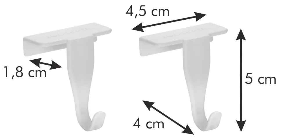 Tescoma Wieszaki na drzwiczki FlexiSPACE, 2 szt.