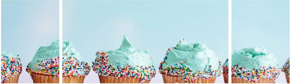 Obraz cupcakes (170x50 cm)
