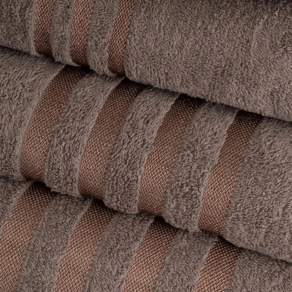 Brązowy bawełniany ręcznik frotte 30x50 cm Simple – Casa Selección