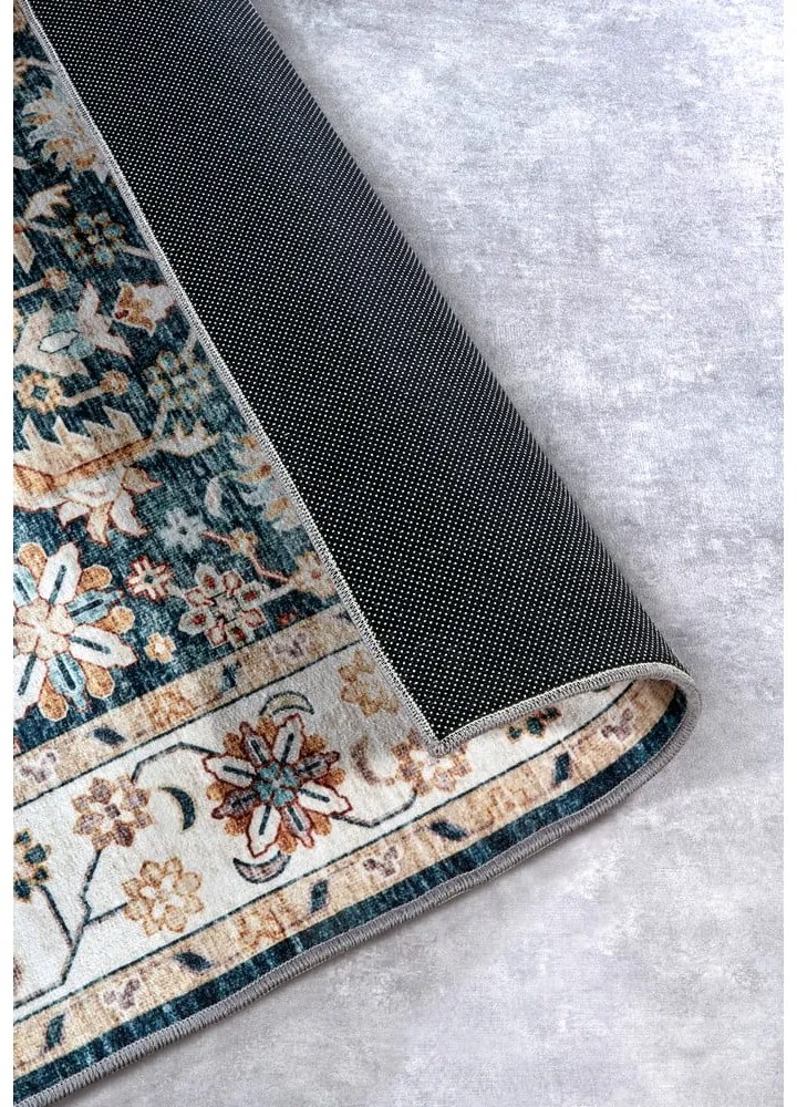 Niebieski dywan 200x290 cm Saveh Blue Cream – Elle Decoration
