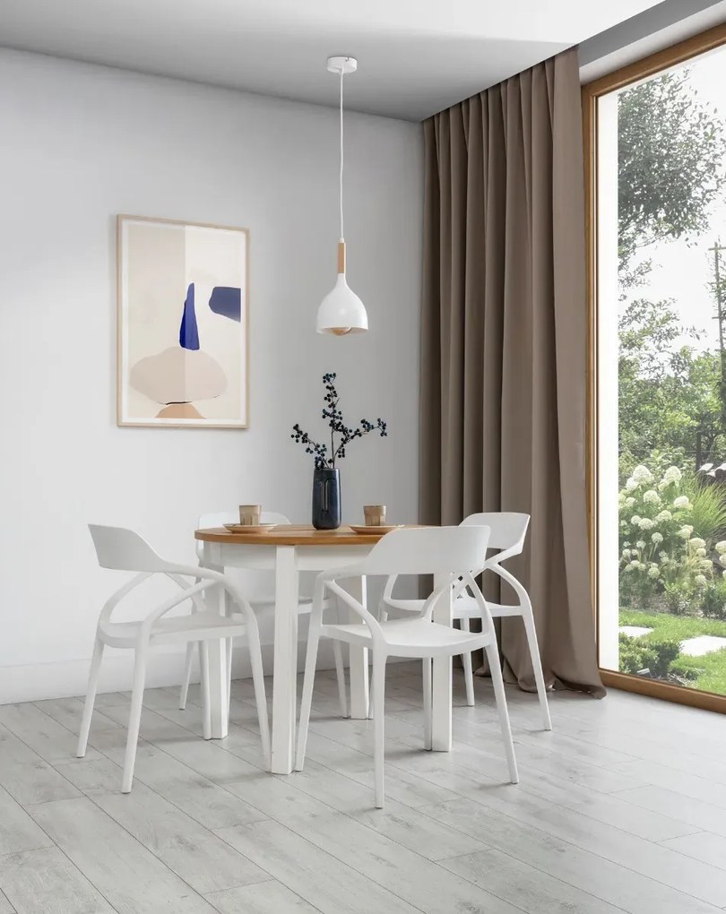 Lampa wisząca WOLDES I biała ELTAP