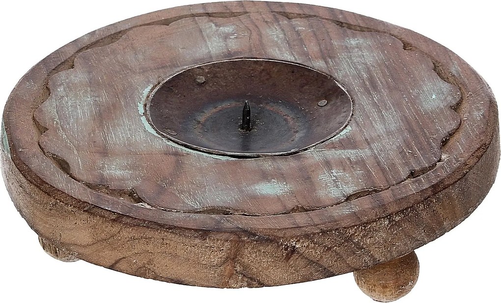Podstawka na świecę Rustic Flame 15 cm