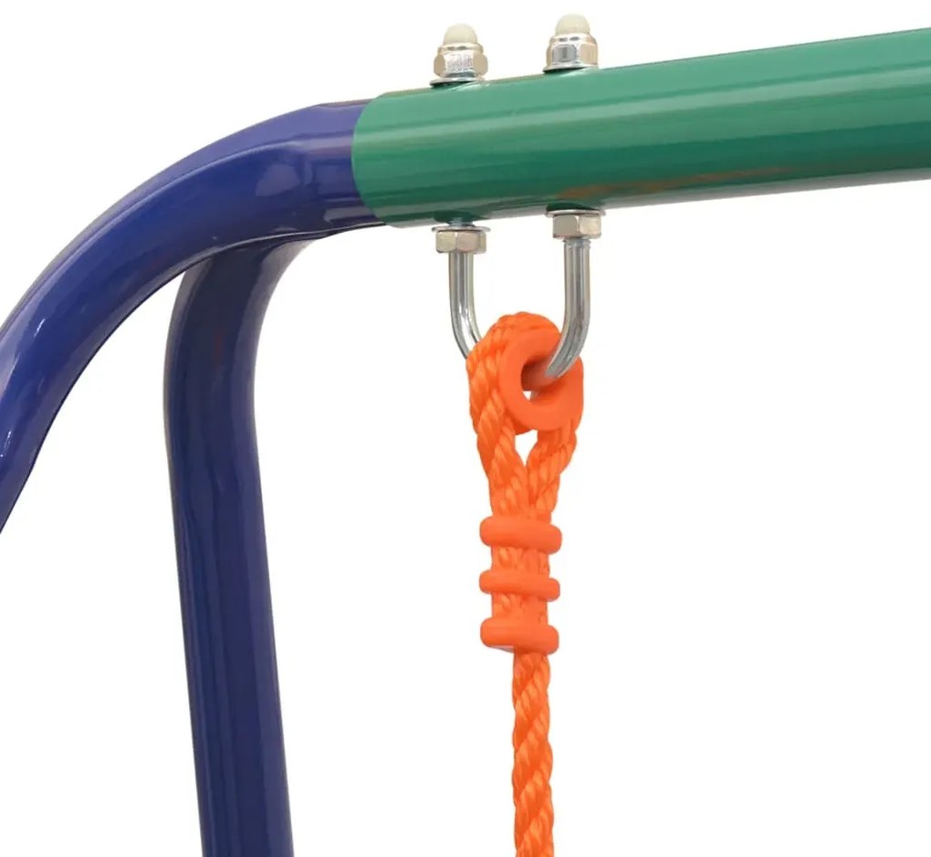 Kolorowa huśtawka stojąca ogrodowa dla dzieci D1-F18