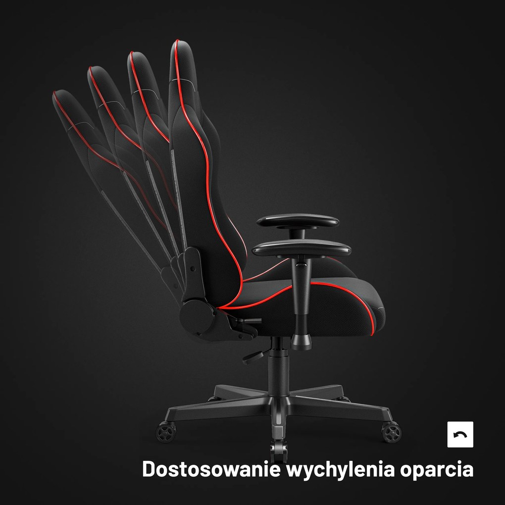 Fotel gamingowy LED RGB czarny Diablo X-Starter