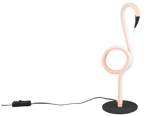 Różowa lampa stołowa LED (wysokość 35 cm) Ingo – Trio