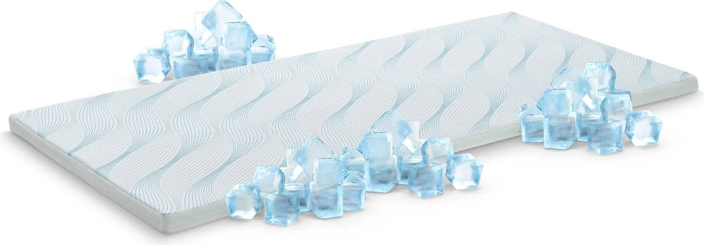Materac nawierzchniowy chłodzący Aloe Vera Vitalis 2w1 5cm 160x190 cm