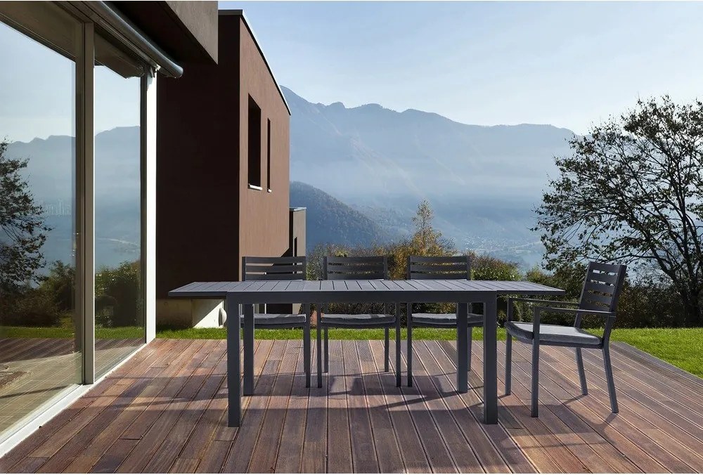 Aluminiowy stół ogrodowy 90x160 cm Hilde – Bizzotto