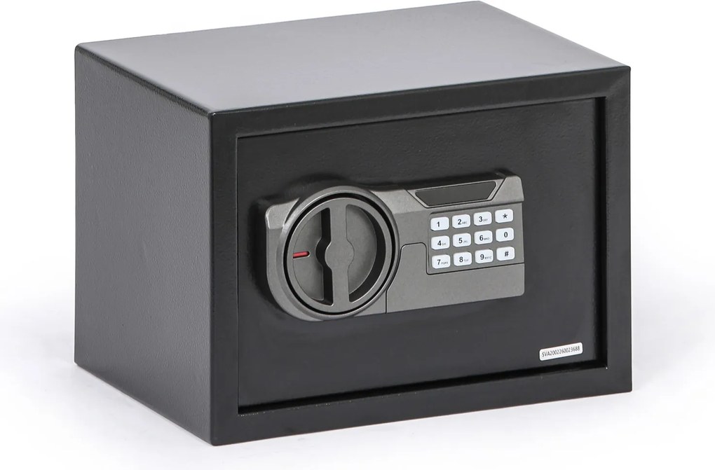 Sejf meblowy z zamkiem elektronicznym i wyświetlaczem LCD, 250 x 350 x 250 mm