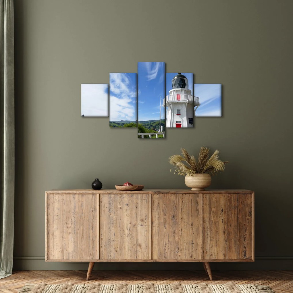 Obraz latarni morskiej Akaroa w Nowej Zelandii (125x70 cm)