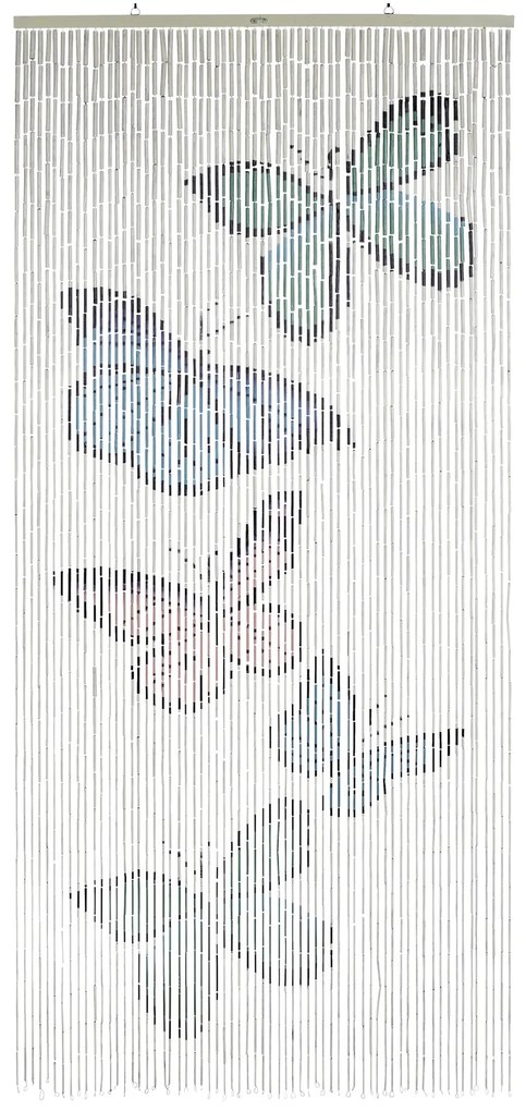 Zasłona bambusowa Motyle, 90x200 cm