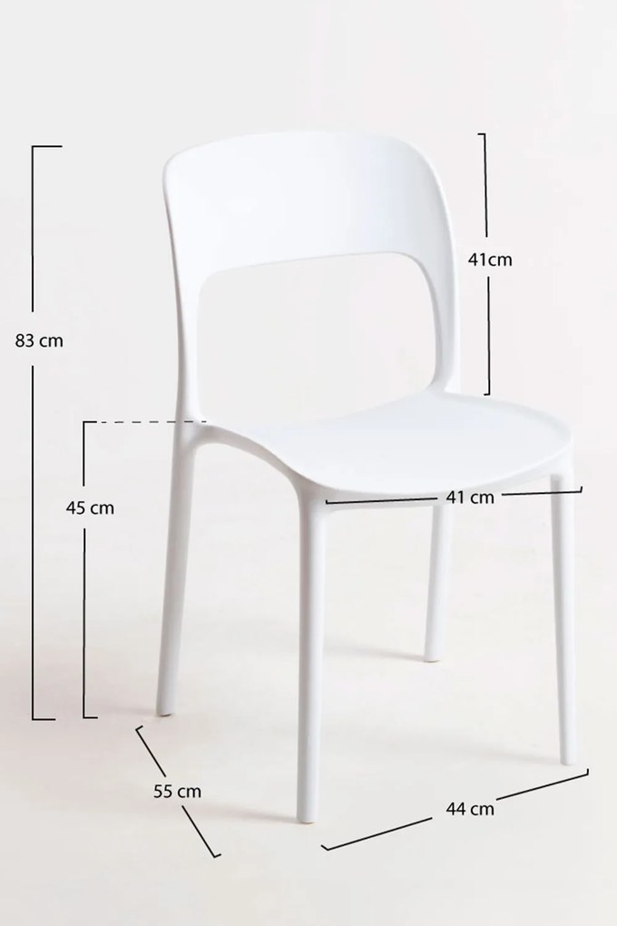 Zestaw 4 Krzese Inis