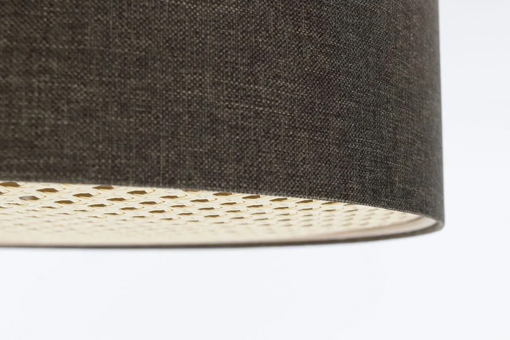 Plafon sufitowy ERUTAN RATTAN 40 szary BPS KONCEPT